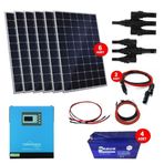 Teknovasyon Arge Güneş Enerjisi Bağ Evi Solar Paketi 5KVA İnverter 340W 100Ah Jel Akü Güneş Paneli
