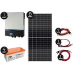 Teknovasyon Arge Güneş Enerjisi Solar Paketi 3 kva Inverter 455 Watt Güneş Paneli 200 Amper Jel Akü - Renkli