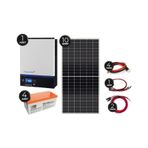 Teknovasyon Arge Güneş Enerjisi Solar Paketi Vmııı 5Kva Mppt İnverter 550 Watt Güneş Paneli 200 Amper Jel Akü