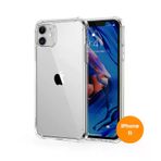 Teknoway iPhone 11 Crystal Siyah Şeffaf Sararmaz Silikon Kılıf