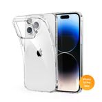 Teknoway iPhone 14 Pro Max - Siyah Crystal Şeffaf Silikon Kılıf