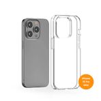 Teknoway iPhone 15 Pro Max - Siyah Crystal Şeffaf Silikon Kılıf