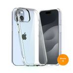 Teknoway iPhone 15 Sararmaz Şeffaf Silikon Kılıf