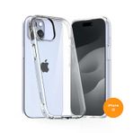 Teknoway iPhone 15 Siyah Crystal Şeffaf Silikon Kılıf