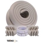 Teknozeel Kauçuk Krem Renk 2 Metre Kenar Ve 4 Adet Köşe Koruyucu