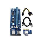 Tekra Mınıng Rıg Rıser 1X - 16X Pcı-E V006C 60Cm 6 Pın Ethereum Zcash Bıtcoın