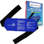 Tekrar kullanılabilir jel buz torbası – 14 x 6 inç sıcak/soğuk paket, omuz, diz, sırt ve ayak bileği için | ağrı kesici ve iltihap önleyici | spor yaralanmaları ve kas gevşemesi için ideal (mavi)