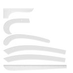 Teks Mühtelif 6 Parça Plastik Riga Cetvel Takımı