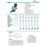 Teksan Iri Gövde DN20 190 mm Soğuk Su Sayacı + Pulse Çıkış + Pulse Kablosu