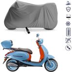 Teksin Arora Ar 50 Cappuccino Çantalı Motosiklet Brandası 4 Mevsim Su Geçirmez Motor Brandası