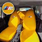 Teksin Bmw 5 Serisi G30 Oto Koltuk Servis Kılıfı Sarı Likralı Esnek Tüm Araç Modellerine Uygun Universal - Koltuk Kılıfı