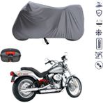 Teksin Harley-Davidson Softail Serisi Çantalı Motosiklet Branda Su Geçirmez Topcase Uyumlu Motor Branda