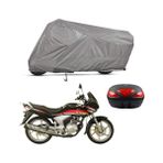 Teksin Honda CBF 150 Arka Çanta Uyumlu A+ Kalite Gri Motosiklet Brandası