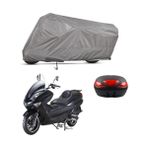 Teksin Kadırga QM250T Arka Çanta Uyumlu A+ Kalite Gri Motosiklet Brandası