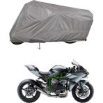 Teksin Kawsaki Ninja H2 A+ Kalite Gri Motosiklet Brandası