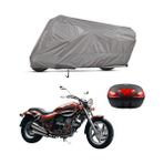 Teksin Kymco Venox 250 Arka Çanta Uyumlu A+ Kalite Gri Motosiklet Brandası