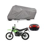 Teksin Mondial X-Treme Max 200 A+ Kalite Gri Arka Çanta Uyumlu Motosiklet Brandası