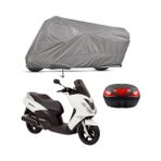 Teksin Peugeot Citystar 200 Arka Çanta Uyumlu Motosiklet Brandası
