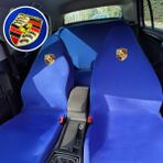 Teksin Porsche 912 Oto Koltuk Servis Kılıfı Mavi Likralı Esnek Tüm Araç Modellerine Uygun Universal - Koltuk Kılıfı