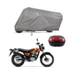 Teksin Suzuki Van Van 200 Arka Çanta Uyumlu A+ Kalite Gri Motosiklet Brandası