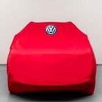 Teksin Volkswagen Atlas Kumaş Logolu Oto Branda - Penye Örtü Kırmızı