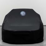 Teksin Volkswagen Golf 3 (1991-1999) Kumaş Logolu Oto Branda - Penye Örtü Siyah