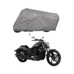 Teksin Yamaha XVS 1300A A+ Kalite Gri Motosiklet Brandası