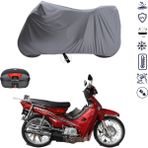 Teksin Yuki Yk 100 A Çantalı Motosiklet Branda Su Geçirmez Topcase Uyumlu Motor Branda