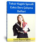 Teksir Kağıtlı Spiralli Ders Çalışma Defteri