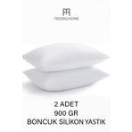 TeksNil Home | 2 Adet Boncuk Silikon Yastık | 900 gram | Antialerjik | 50x70 Cm | Otel Kalitesi
