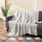 Teksnil Home | Koltuk Kanepe Örtüsü Koruyucu | Koltuk Şalı | 170X200 | Çekyat Örtüsü | GRİ - Gri - 170 x 200 cm