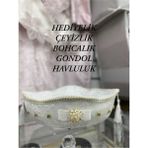 Tekstil Hediyelik Çeyizlik Bohçalık Kadife Taşlı Özel Tasarım Havluluk Gondol - 400 gr