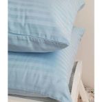 Tekstil Home Lüx Otel Serisi Çift Kişilik Pamuk Saten Nevresim Takımı Çarşaf Lastikli Fitted 160 x 200 cm - Açık Mavi