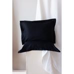 Tekstil Home Otel Serisi Çizgili Saten 83 Tel Oxfort Yastık Kılıfı 2 Adet Siyah