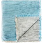 Tekstil - Müslin Pike Tek Kişilik, 100% Pamuk 4 Katlı Kaliteli Müslin Yatak Örtüsü, Dekorati - 1 x 32 x 27 cm
