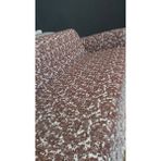 Tekstilci Koltuk Örtüsü, Çekyat Örtüsü, Pamuklu Örtü, 300 x 180 - Bordo - Beyaz - 180 x 300 cm