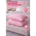tekstilok Yastık kılıfı, pamuk-saten,2'li set,pembe