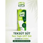 Teksüt Tam Yağlı Süt 1lt x 6 Adet