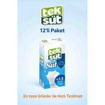 Teksüt Yarım Yağlı Süt 1lt x 12 Adet