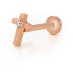 Tektaş Haç Model Tragus Piercing