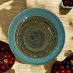 Tektava Master Chef Handmade 6Lı Porselen 19 Cm Çukur Yemek Tabağı - Yeşil