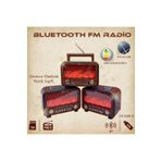 TEKZONE BALKON HEdiyesi EV Hediyesi Fp-2393-s Epe Şömine Görünümlü Nostaljik Radyo