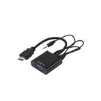 TEKZONE PROJEKSİYON İÇİN Hdmi To Vga Ses Destekli 1080p Monitör Dönüştürücü Kablo Çevirici Adaptör