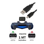 TEKZONE Ps4 Kol Şarj Kablosu 1mt Şarj Kablosu Tam Uyumlu Hizli Şarj