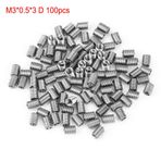Tel Konu Ekler 100 Adet M3 304 Paslanmaz Çelik SS304 Sarmal Tel Helisel Vida Tel Kovan Konu Onarım Parçası Ürün Çeşitliliği Kiti(M3*0.5 * 3D)