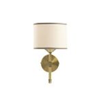 Tel Lighting Abajur Şapkalı Aplik Eskitme Sarısı