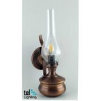 Tel Lighting Bakır Eskitme Gaz Lambası Aplik Aydınlatma