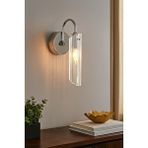 Tel Lighting Roma Cam Aplik, Antik Bronz, Krom Çok Renkli