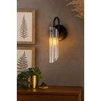 Tel Lighting Roma Cam Aplik, Antik Bronz, Siyah Çok Renkli