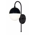 Tel Lighting Yarım Şapkalı Aplik Siyah